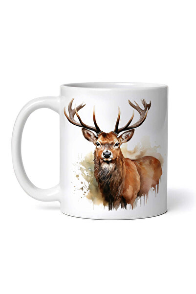 OEM Εξατομικευμένη Λευκή Κούπα, Proud Deer, Inovatix®. 330ml