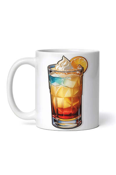 OEM Cană albă personalizată, cocktail cu rom și frișcă, INOVATIX®. 330ml