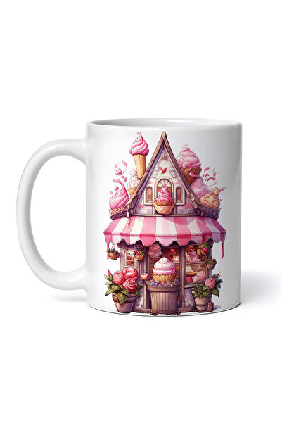 OEM Προσωποποιημένη λευκή κούπα, Casa dulciurilor, INOVATIX®. 330 ml