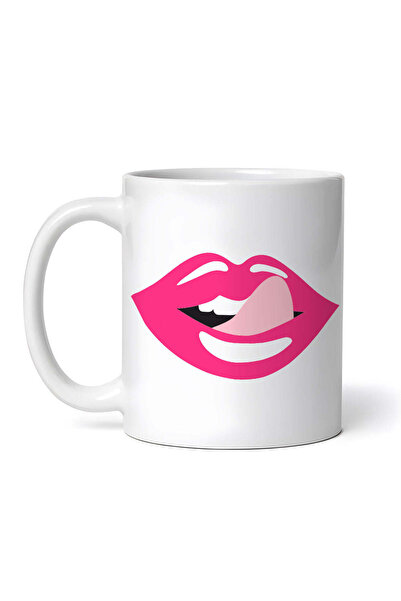 OEM Εξατομικευμένη λευκή κούπα, Sexy Lips, INOVATIX®. 330ml