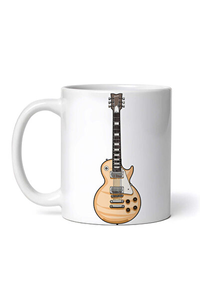 OEM Cană albă personalizată, chitară electrică Gibson, Inovatix®. 330 ml