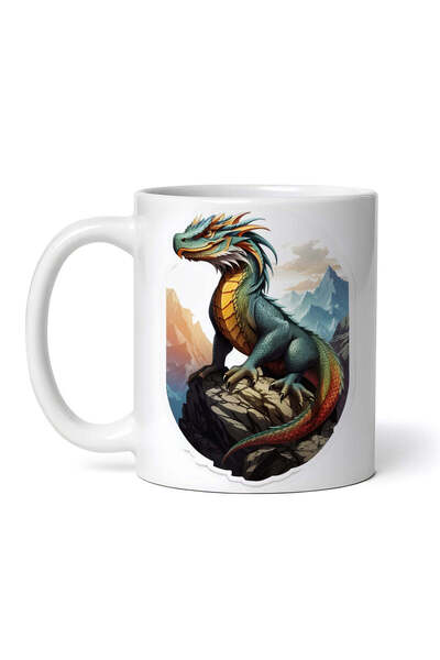 OEM Cană albă personalizată, creatură mitologică Basilisk cu gheață, INOVATIX...