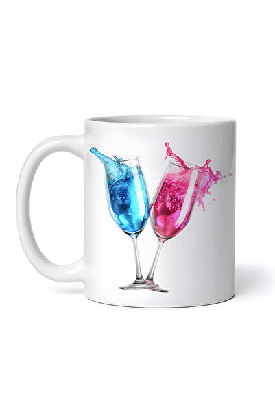 OEM Εξατομικευμένη Λευκή Κούπα, Χριστουγεννιάτικα Ροζ Μπλε Ποτήρια, Inovatix®...