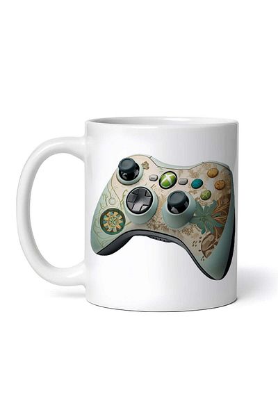 OEM Cană albă personalizată, skin pentru controller Xbox 360, Inovatix®. 330 ml