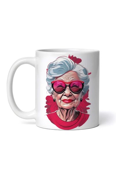OEM Cană albă personalizată, Chic Grandma, INOVATIX®. 330ml