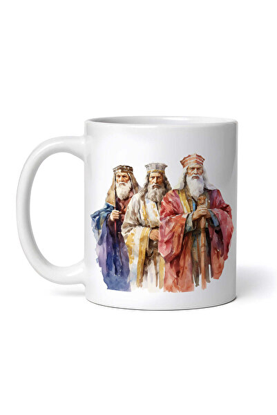 OEM Cană albă personalizată, Cei Trei Magi, INOVATIX®. 330ml