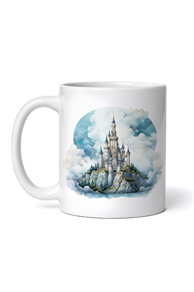 INOVATIX Personalized White Mug, Castle On The Rock, Inovatix®. 330ml