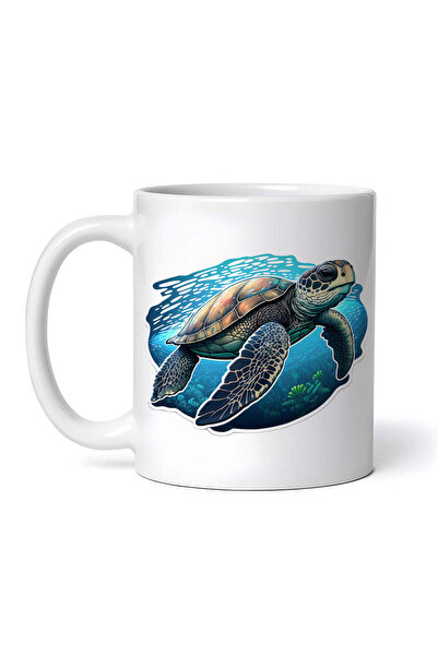 OEM Cană albă personalizată, cu textură Caret în apă, Inovatix®. 330 ml