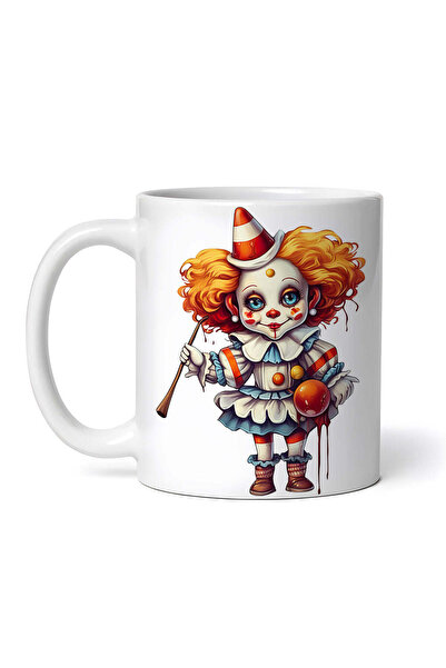 OEM Cană albă personalizată, Clovnul Oleg, INOVATIX®. 330 ml