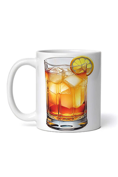 OEM Cană albă personalizată, Cocktail whisky sour, INOVATIX®. 330 ml