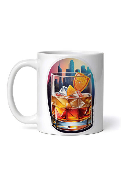 OEM Cană albă personalizată, Cocktail la modă veche în oraș, Inovatix®. 330 ml