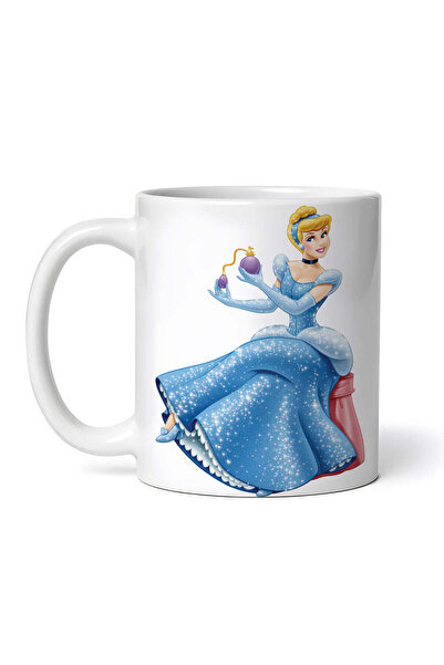 OEM Cană albă personalizată, Cenușăreasa se parfumează, Inovatix®. 330 ml