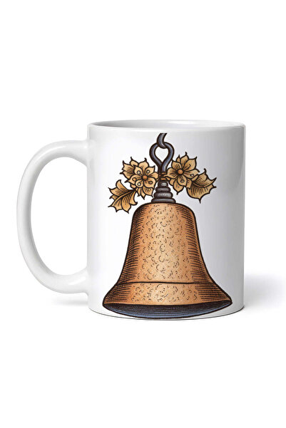 OEM Εξατομικευμένη Λευκή Κούπα, Χριστουγεννιάτικη Καμπάνα, Inovatix®. 330ml