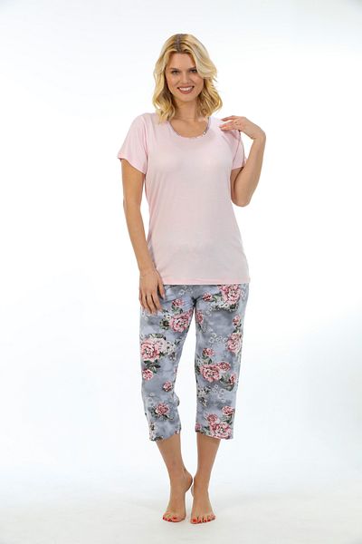 Etoile Γυναικεία πιτζάμες Bamboo Capri Suit 71027