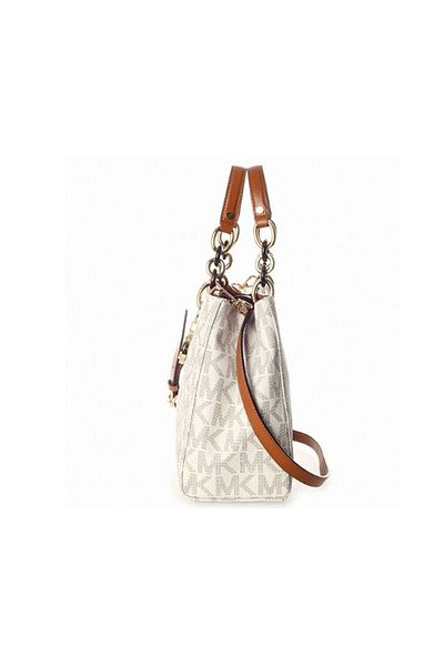 Michael Kors Michael Kors Cynthia Vanilla PVC Medium Satchel