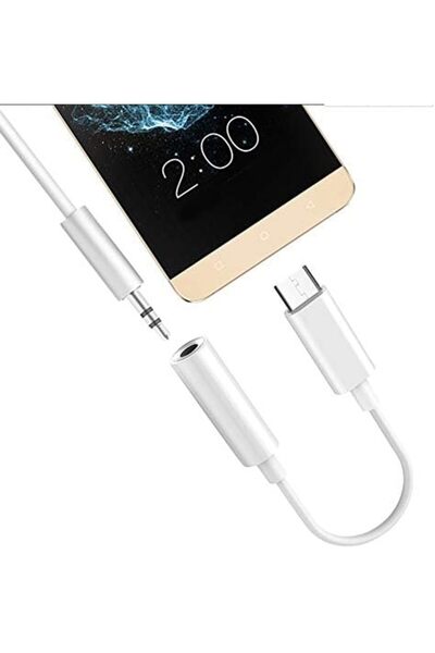 Generic Adapter Cable Usb-c Male To 3.5mm Female Aux Jack For Earphones (WHITE)