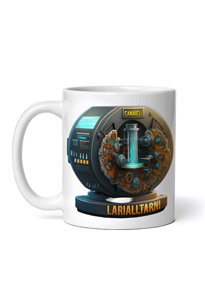 OEM Cană albă personalizată, centrifugă pentru sinteză, Inovatix®. 330 ml