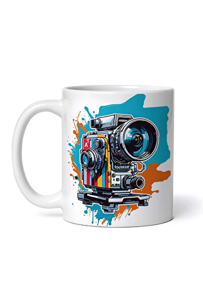 OEM Cană albă personalizată, cameră video, Inovatix®. 330 ml