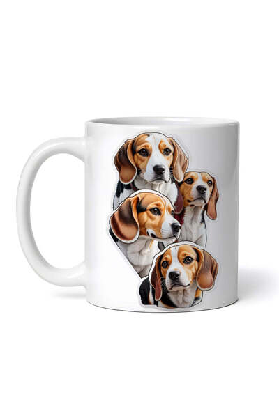 OEM Cană albă personalizată, Beagle, Inovatix®. 330 ml