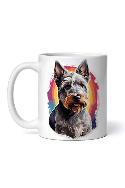 OEM Εξατομικευμένη λευκή κούπα, σκύλος σκωτσέζικου τεριέ, INOVATIX®. 330 ml