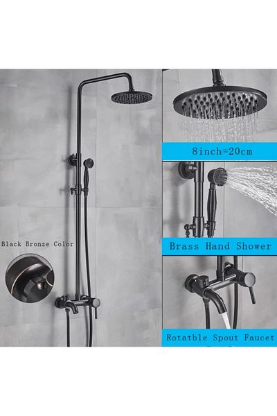 Blackswan Design Baterie dus, Blackswan, Tip M68.7, model negru antichizat, dimensiune 20 cm