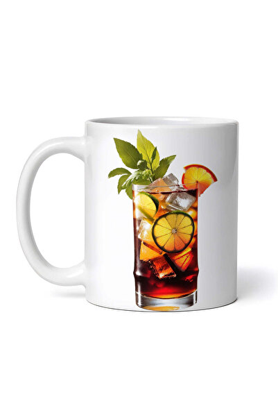 OEM Cană albă personalizată, Cocktail Cuba libre, INOVATIX®. 330 ml