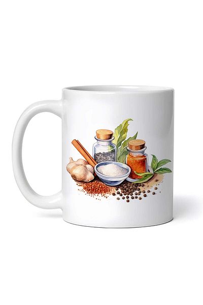 OEM Cană albă personalizată, condimente Banjo, Inovatix®. 330 ml