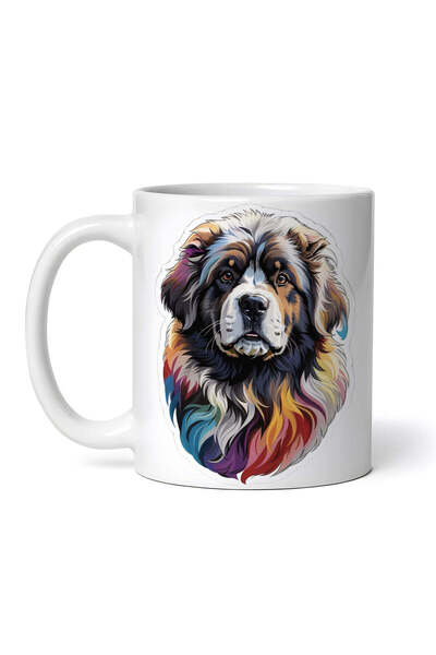 OEM Cană albă personalizată, câine Newfoundland, INOVATIX®. 330 ml