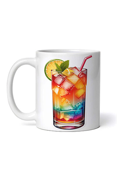 OEM Εξατομικευμένη Λευκή Κούπα, Κοκτέιλ Mai Tai με Μέντα και Παγωτό Λεμονιού,...