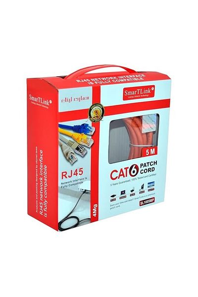 rexa Smartlink Cat6 Patch Cord Premium Quality Net Work Cable (5 M)