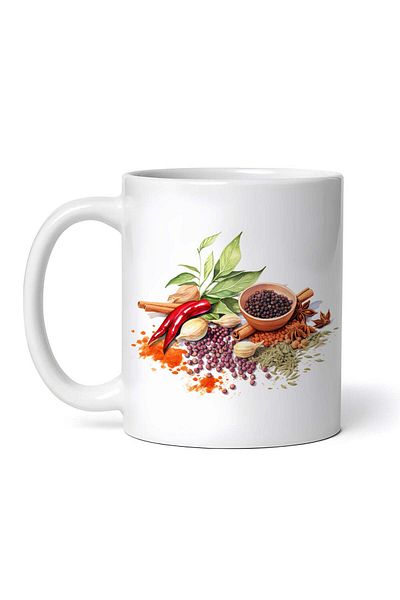 OEM Cană albă personalizată, Condimente Max, INOVATIX®. 330ml