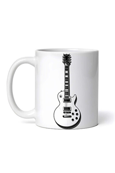 OEM Εξατομικευμένη Λευκή Κούπα, Ηλεκτρική Κιθάρα Gibson Clipart, Inovatix®. 3...