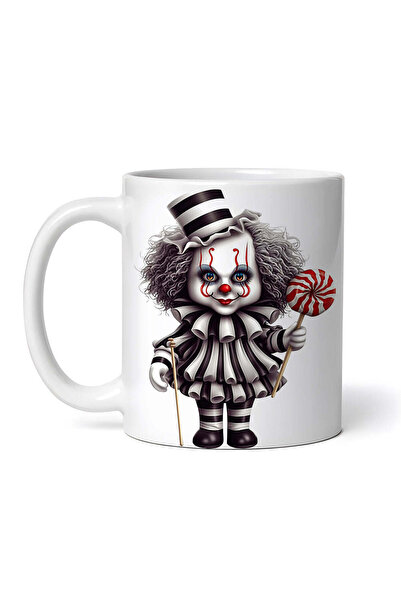 OEM Cană albă personalizată, Clovnul Ronald, INOVATIX®. 330ml