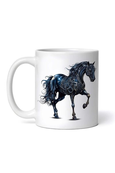 OEM Cană albă personalizată, Space Horse, INOVATIX®. 330ml