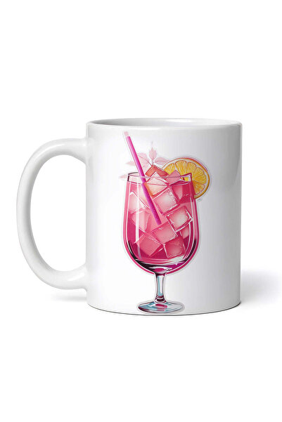 OEM Εξατομικευμένη Λευκή Κούπα, Cocktail Pink Lady, Inovatix®. 330 ml