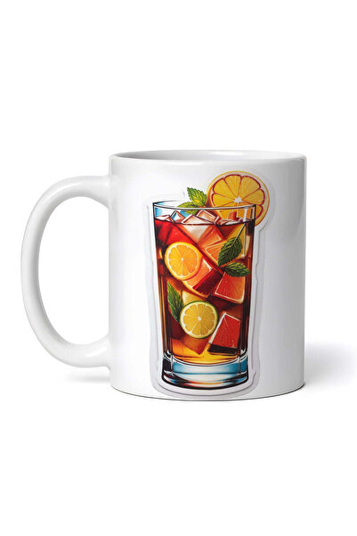 OEM Εξατομικευμένη Λευκή Κούπα, Κοκτέιλ Pimm's με Πορτοκάλι και Μέντα, Inovat...