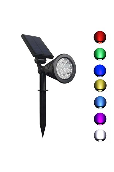 Forlife 18Watt Solar Çim / Bahçe Aydınlatma Armatürü (RGB Renkli)