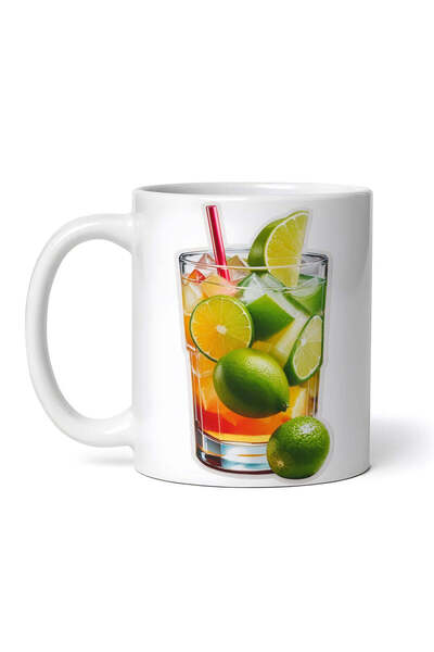 OEM Cană albă personalizată, Cocktail Caipirinha, INOVATIX®. 330 ml
