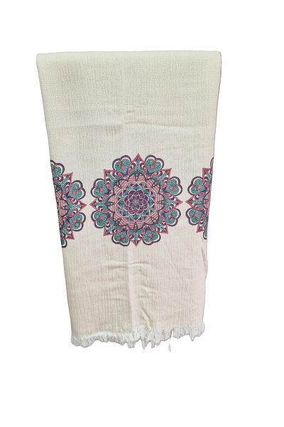 Minteks Mi̇nteks - Muslin Double Layer Peshtemal - 100% Cotton - Organic - Printed