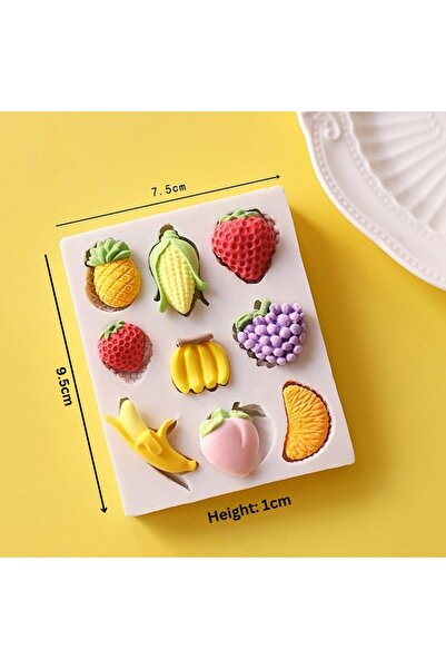 HogART Design Çoklu Meyve Şekilli Silikon Kalıp