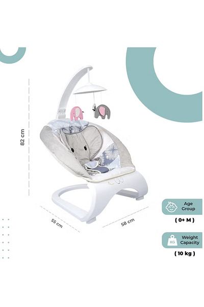 FULLJOY Durable baby rocking chair with music and hanging toys for babies
