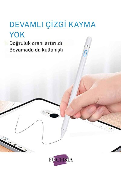 Fuchsia Honor Pad X8a 11'' inç 2024 Uyumlu Tablet Kalemi Yazım ve Çizim için Kapasitif Tablet Kalemi