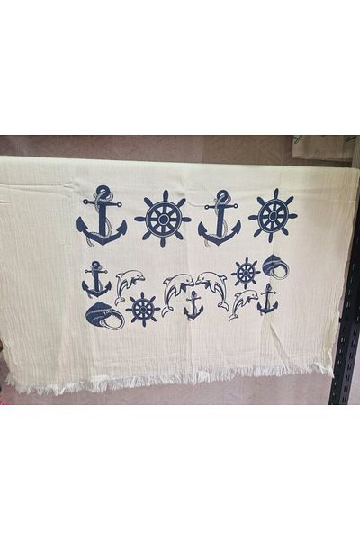 Minteks Mi̇nteks - Muslin Double Layer Peshtemal - 100% Cotton - Organic - Printed