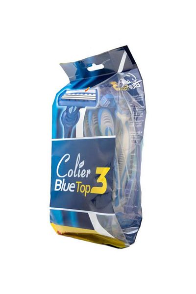 colier Blue 2 Plus Disposable Razor Blade Refills 12 Pack Blue.