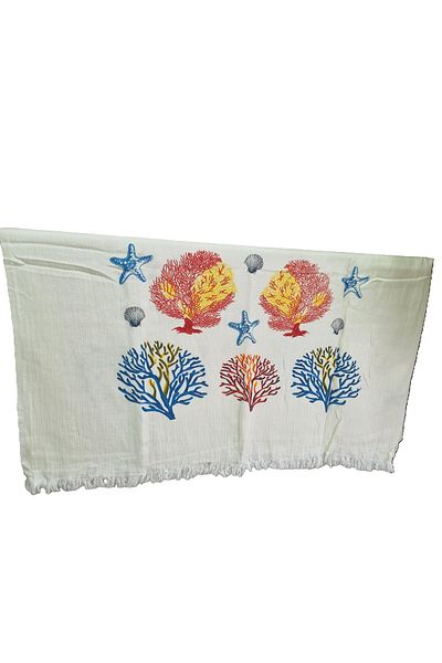 Minteks Mi̇nteks - Muslin Double Layer Peshtemal - 100% Cotton - Organic - Printed