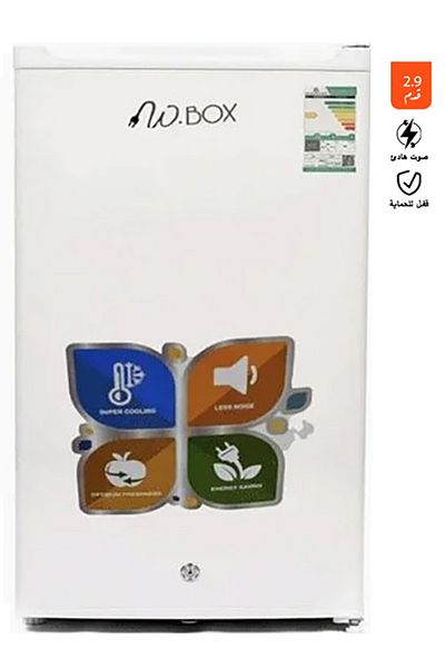 Wbox W.BOX 83 Litres Single Door Refrigerator 2.9 Cu.ft - White | WBR90WH