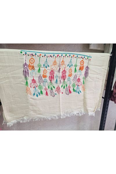 Minteks Mi̇nteks - Muslin Double Layer Peshtemal - 100% Cotton - Organic - Printed