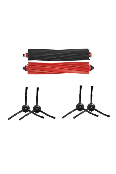 Asgard Grup Roborock S8 Maxv Ultra compatibil 1 PERIE PRINCIPALĂ 4 PERIE LATERALĂ NEGRĂ