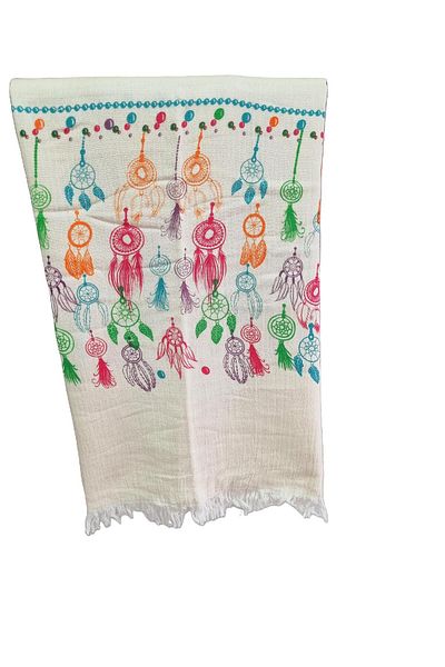 Minteks Mi̇nteks - Muslin Double Layer Peshtemal - 100% Cotton - Organic - Printed