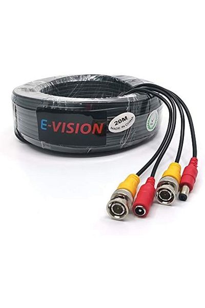 Genrics 20M Pre-Made BNC Cable 2-in-1 for Video and DC Power